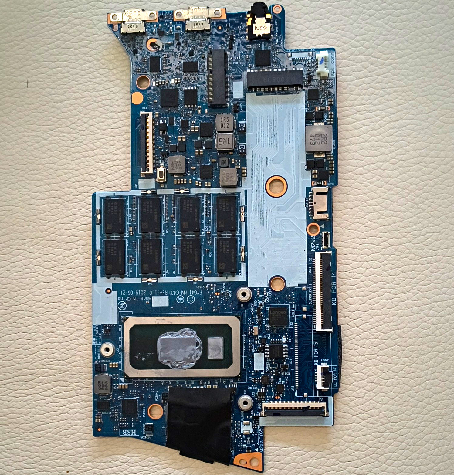Lenovo Yoga C740-14IML Motherboard FYG41 NM-C431 Rev 1.0 - PARTS ONLY / NO POWER