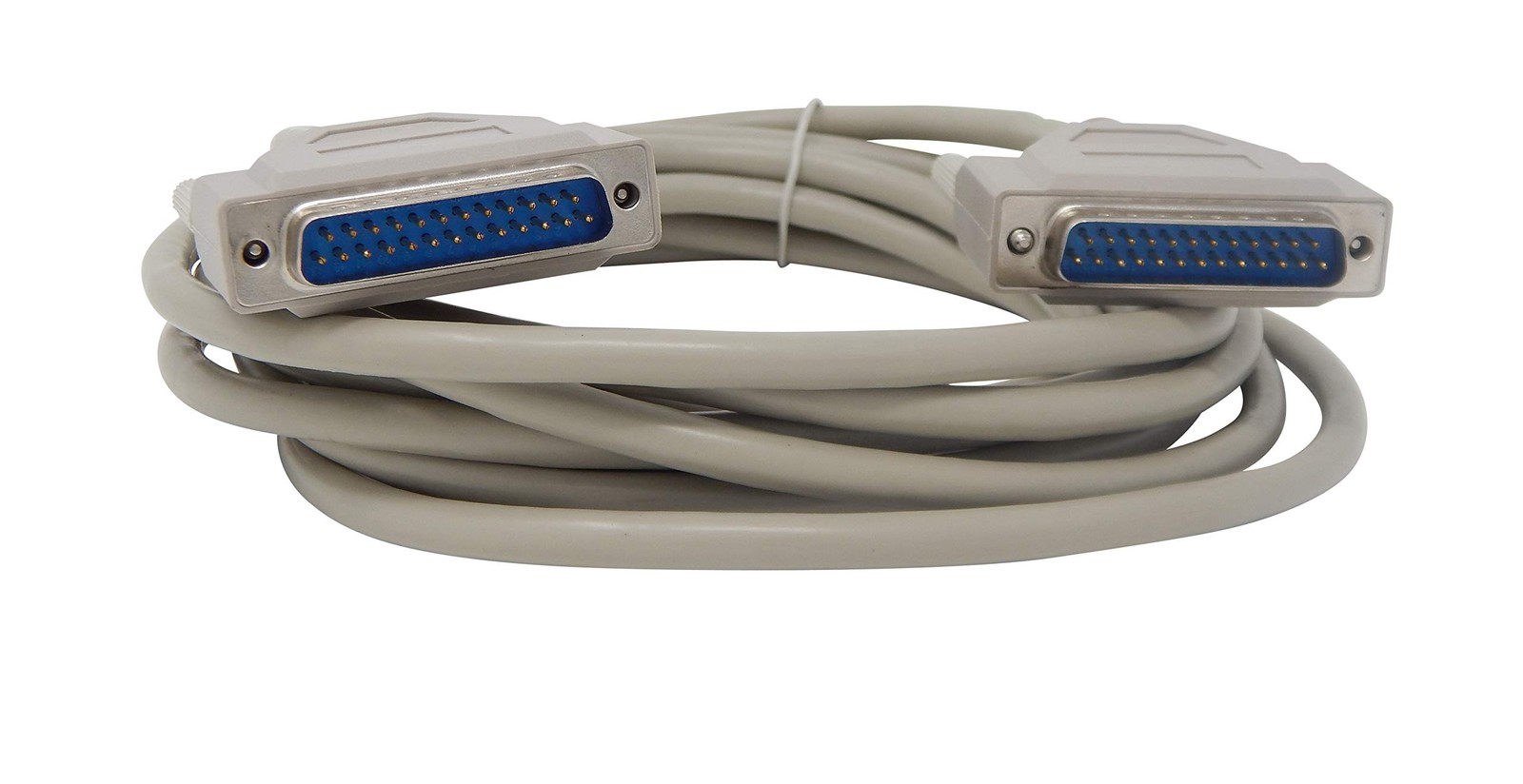 15 FT DB25 25 Pin Serial Port Data Cable Male/Male RS232 PC Extension Cord
