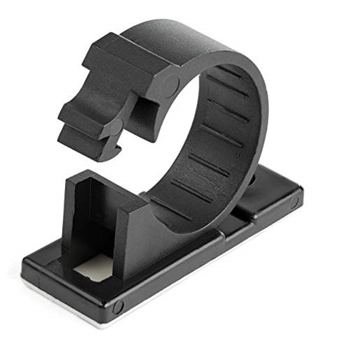 StarTech CBMCC3 100 Self Adhesive Cable Clips Black