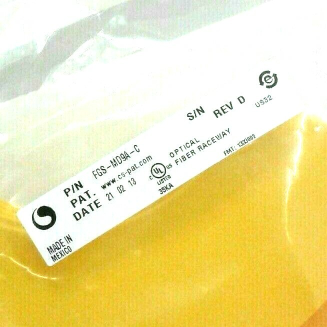 Commscope Yellow FiberGuide 90 Degree Downward Elbow 2 x 2 inch (FGS-MD9A-C)