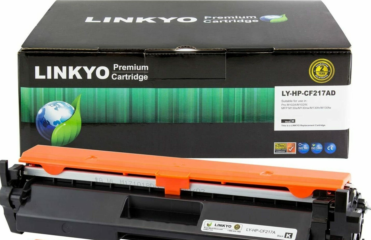 linkyo LY-HP-CF217A Toner Cartridge Replacement for HP 17A / CF217A,Black
