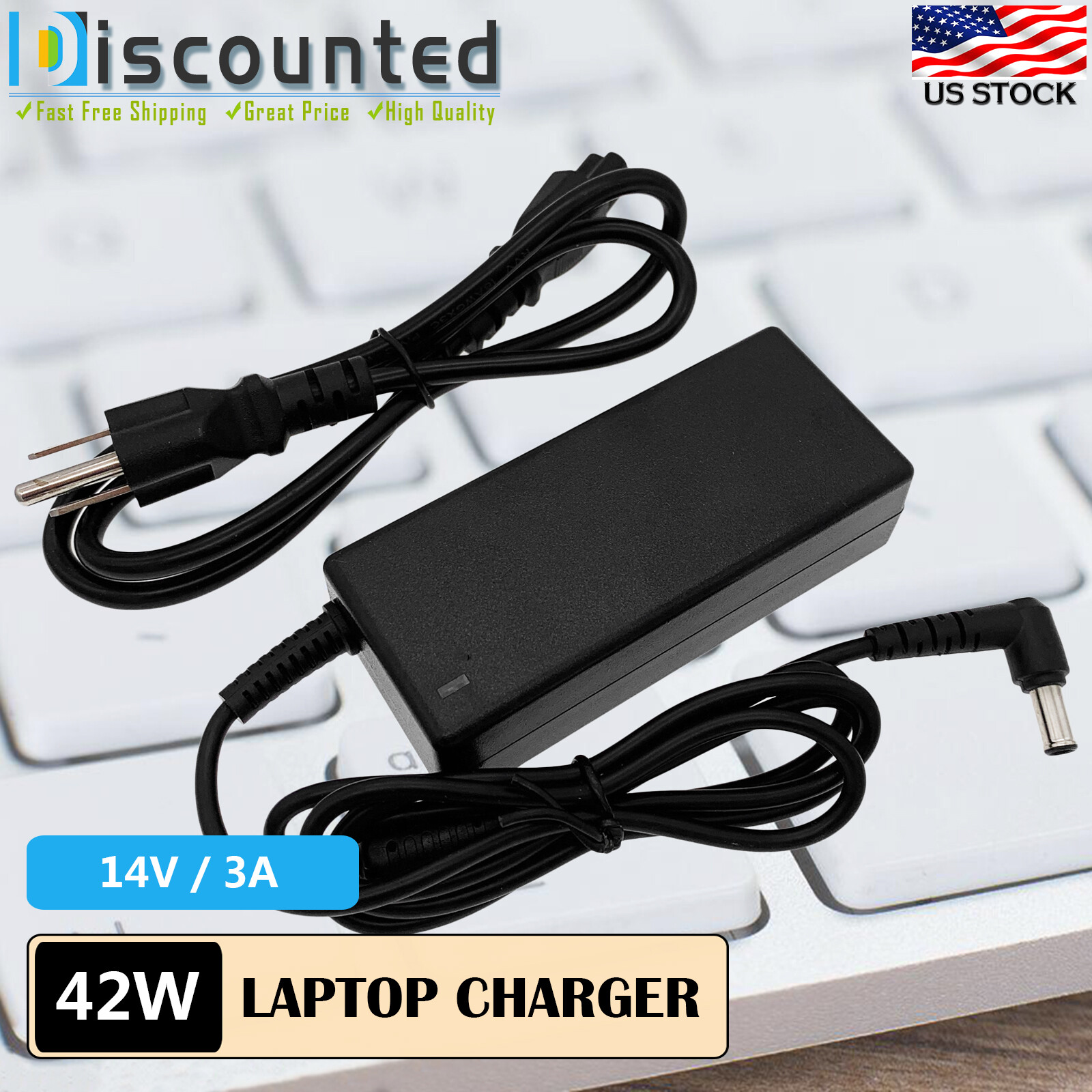 AC Adapter For Samsung SyncMaster S20D300H S22A300B S20A350B S22A100N Monitor