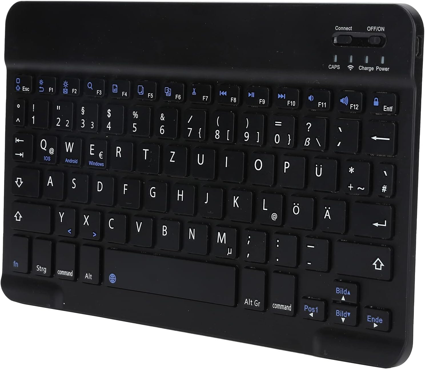 German Keyboard 10Inch Keyboard German Layout USB Computer Keyboard for Laptops,