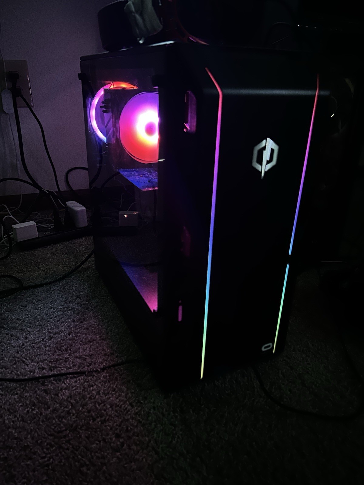 CyberPowerPC Gaming Desktop Tower PC RGB Case, Black, 2TB Hard Drive