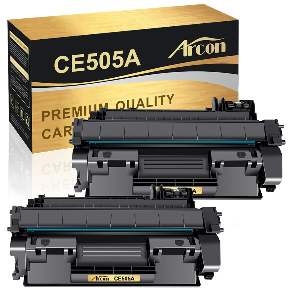 2PK High Yield CE505A 05A Toner Cartridge For HP LaserJet P2035 P2035n P2055