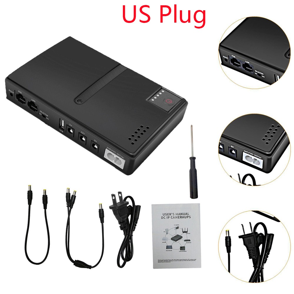 1018L UPS Uninterruptible Power Supply Battery Backup For Router 5V 9V 12V