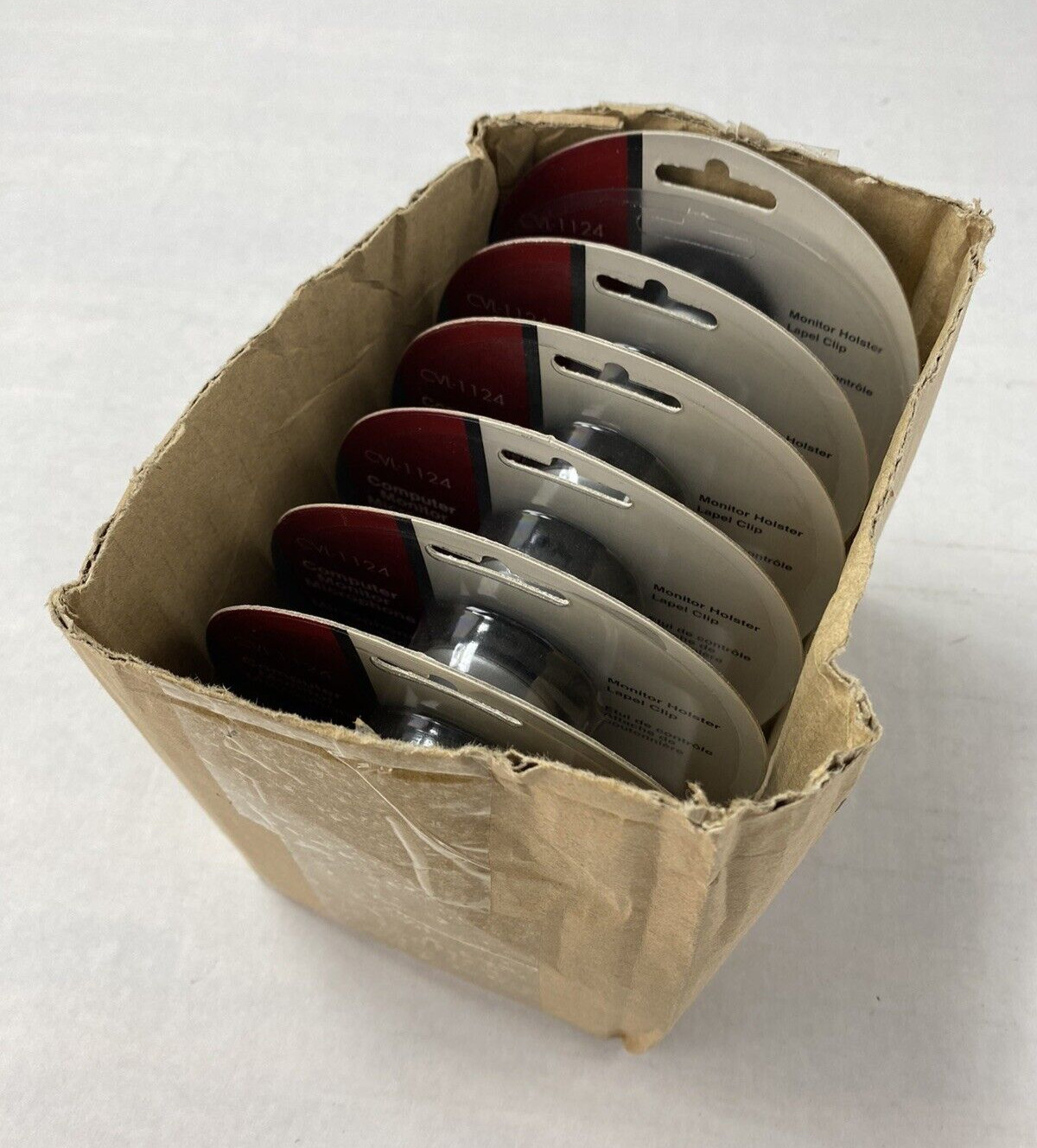 Lot of 6 Cyber Acoustics CVL-1124 Computer Monitor Microphone