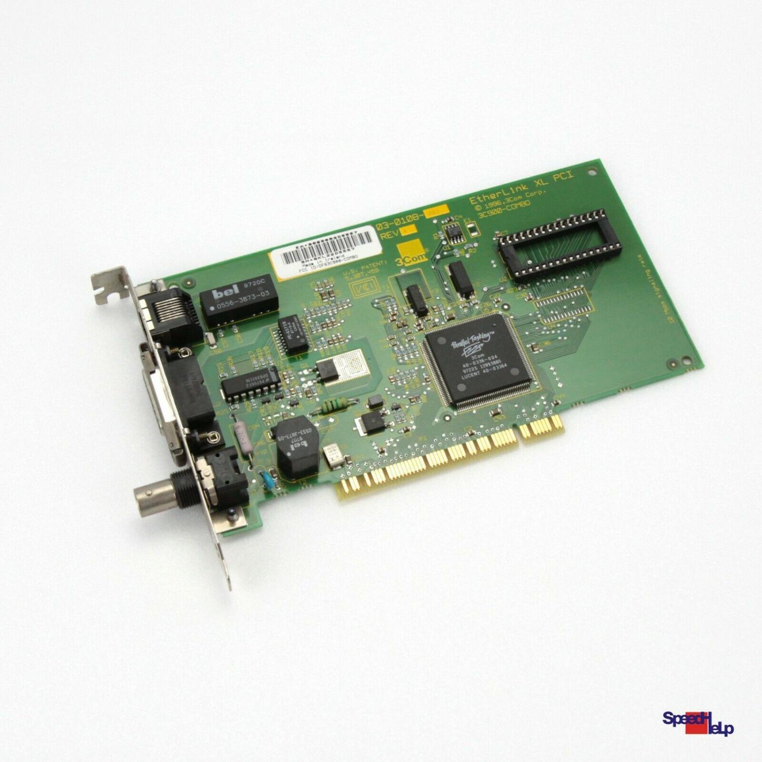 3COM ETHERLINK XL PCI 3C900 COMBO 03-0108-002A NETWORK CARD ETHERNET LAN CARD