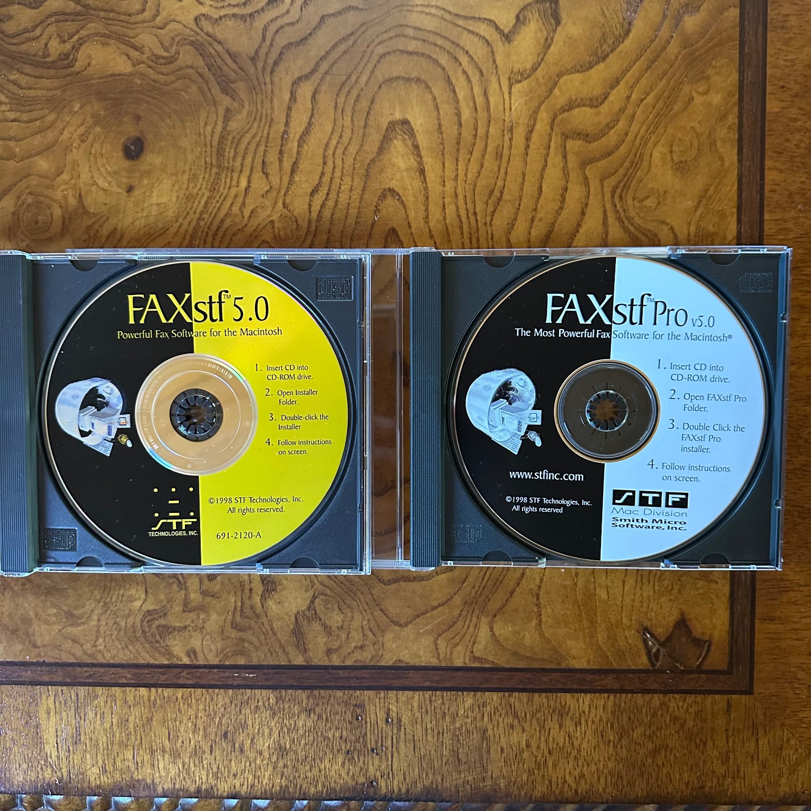 Vintage Macintosh FAXstf and FAXstf Pro Software Installation Disks