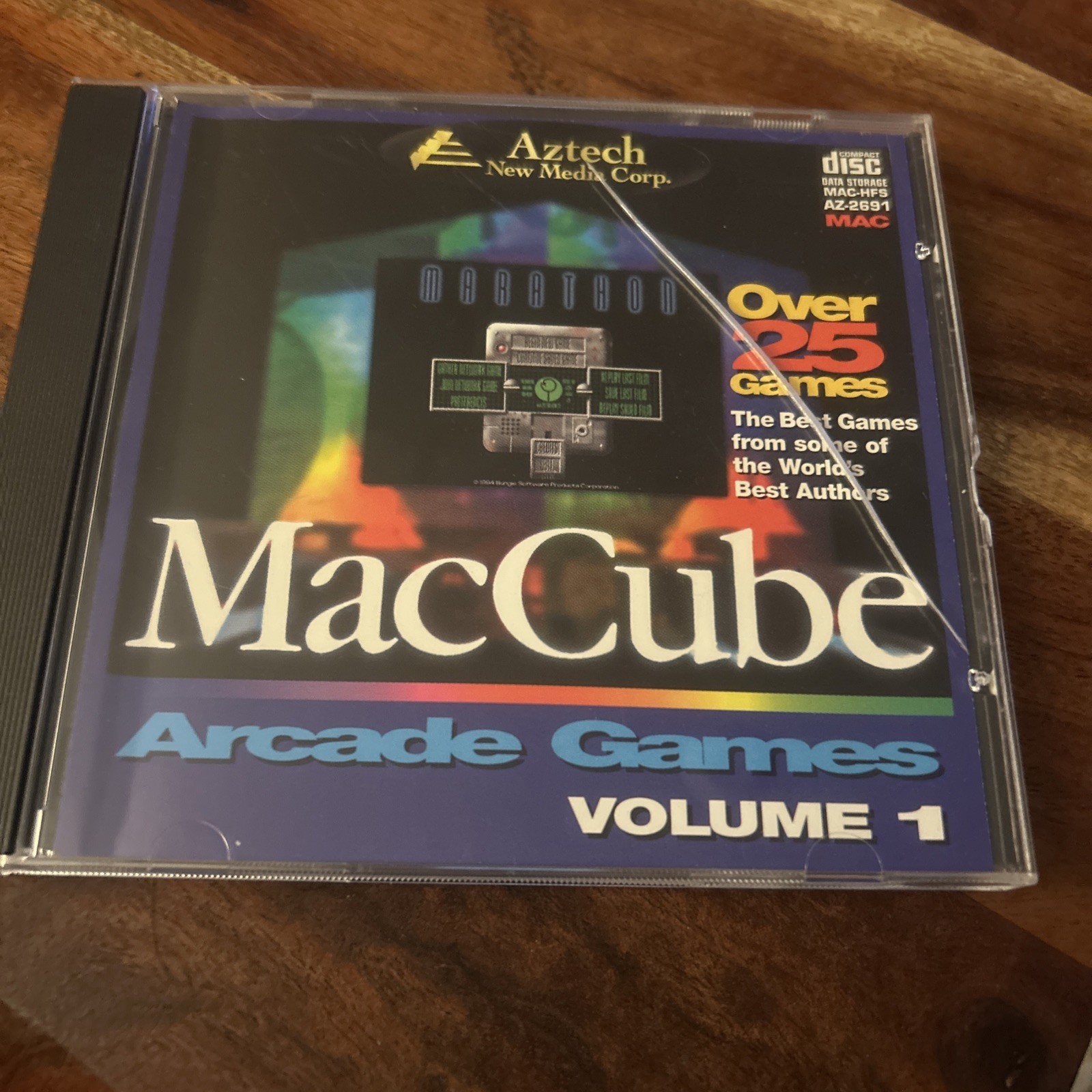 MacCube Arcade Games Volume 1 by Aztech New Media Corp for MAC 1995 ~ CD-ROM