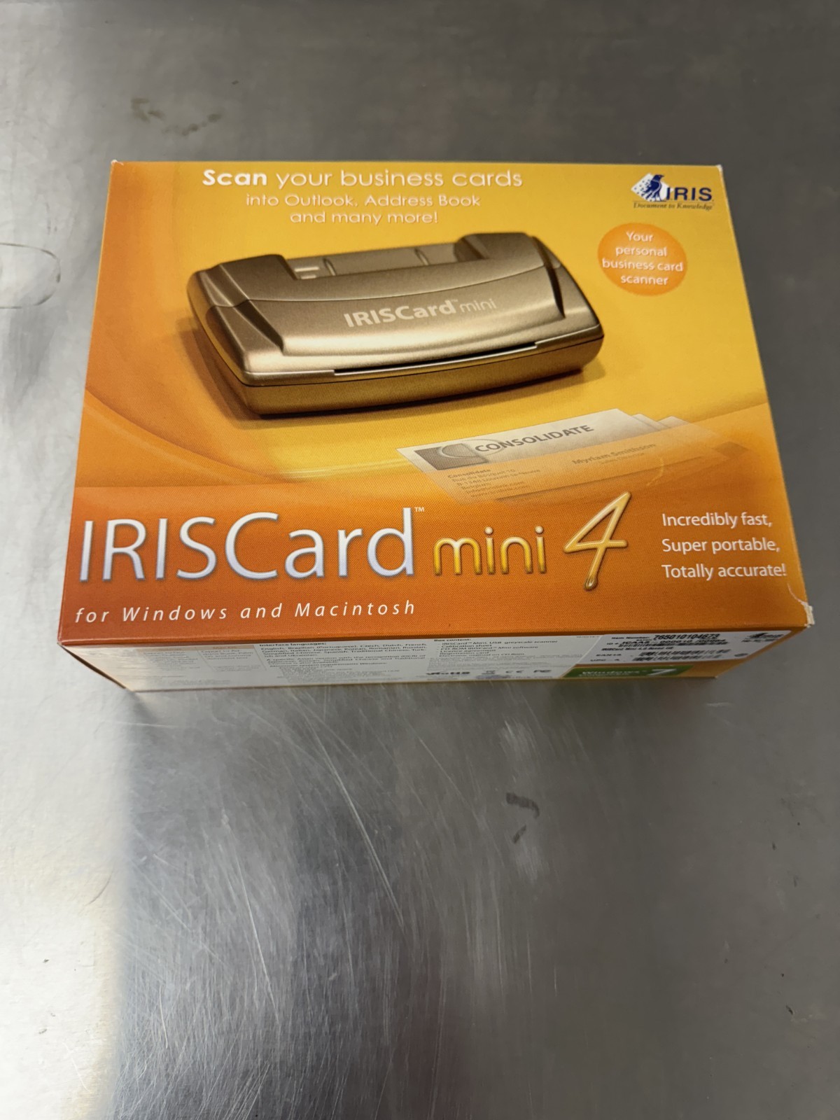 IRIS Card mini 4 -Personal Business Card Scanner