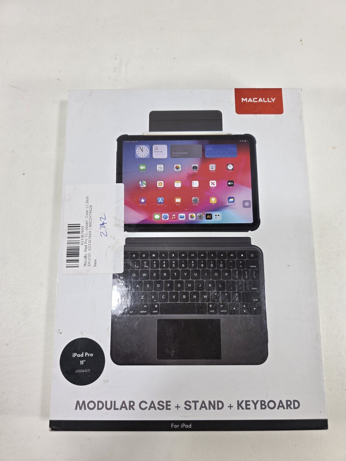 Macally Keyboard Case Stand for iPad Pro 11" Open Box