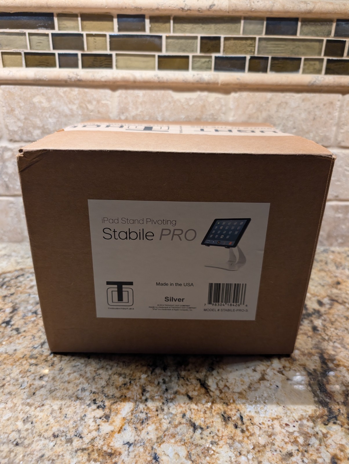 Thought Out Stabile PRO Pivoting iPad Tablet Stand Silver STABILE-PRO-S USA