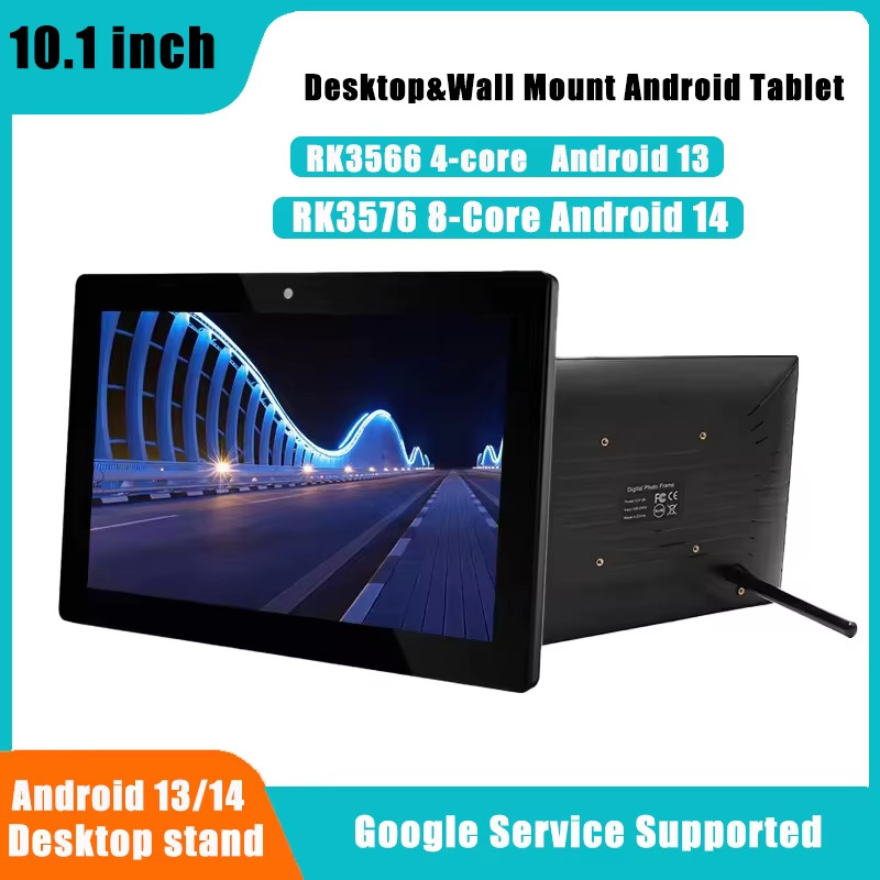 Desktop&Wall Mount 10.1 inch 8-core Android 14 POE Tablet PC Touch Screen Smart 