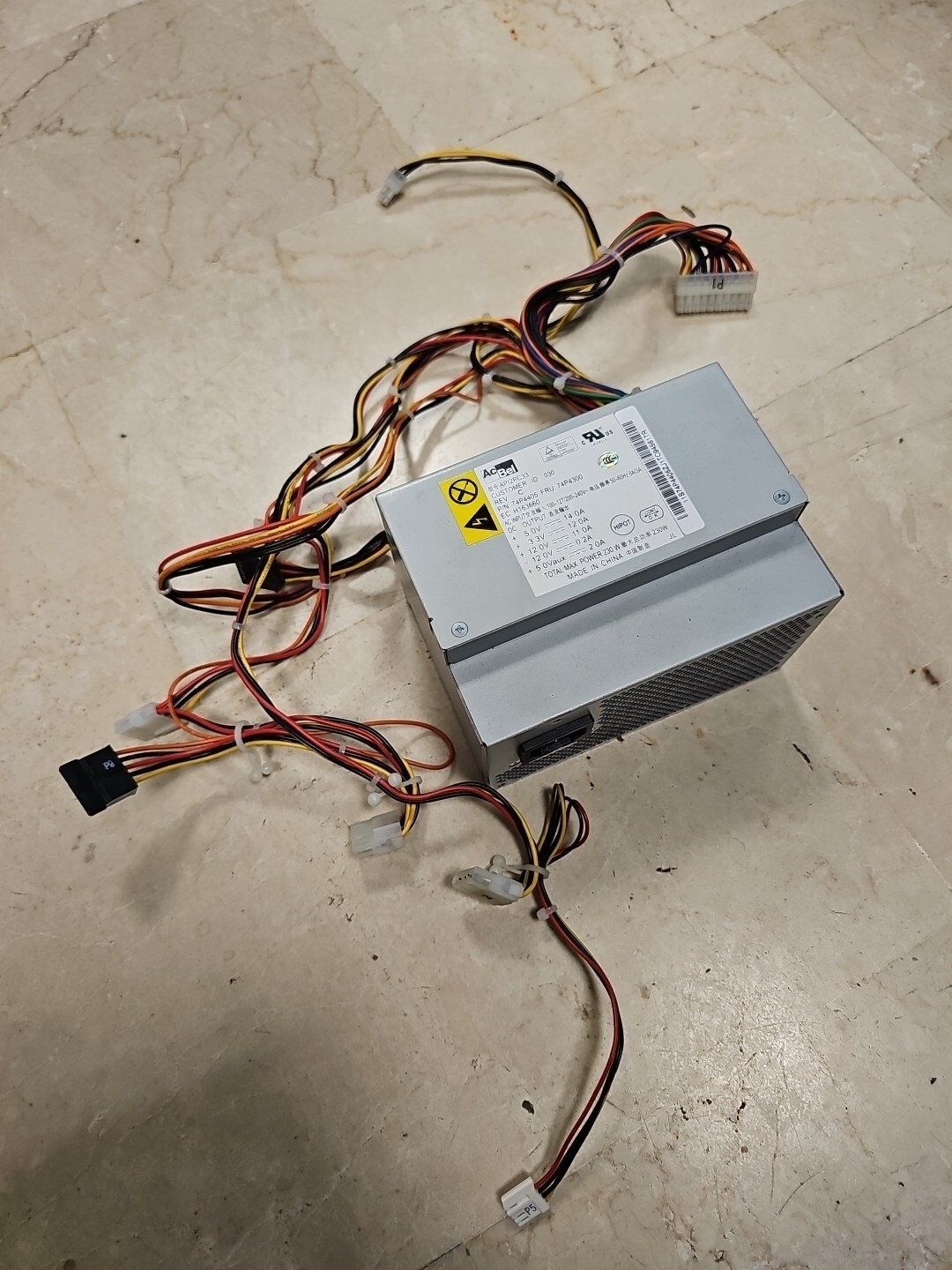 ACBEL PC POWER SUPPLY MODEL API2PC33 230W 74p4405 74p4300