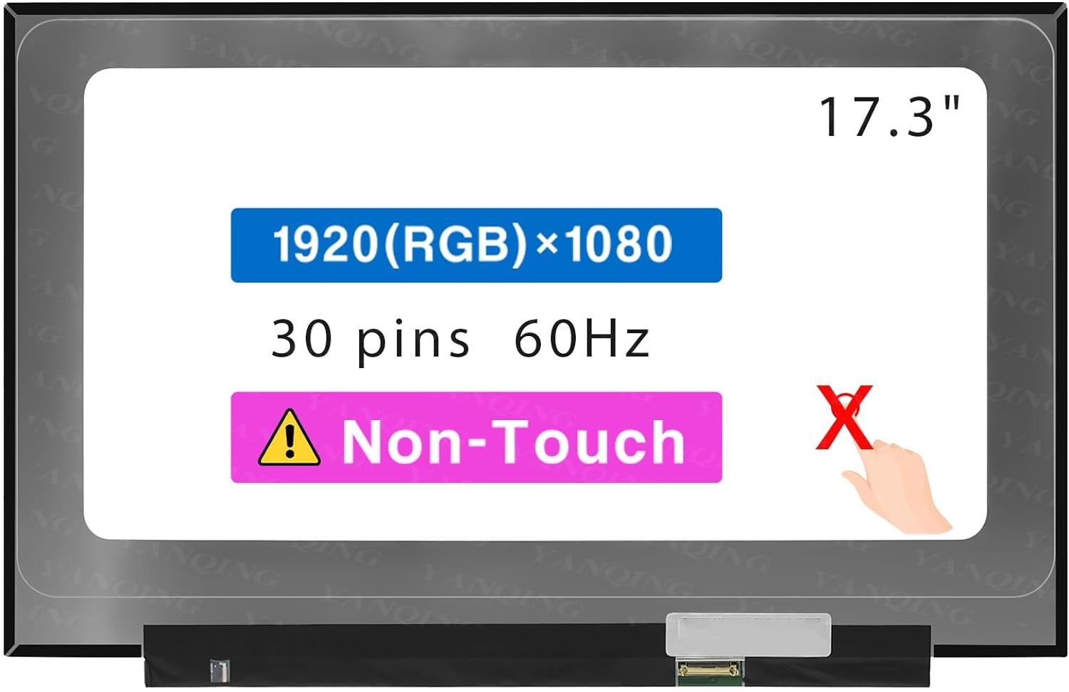17.3" LCD Screen for HP 17-CP 17-CP0013DX 17-CP0700DX FHD Non-Touch Display
