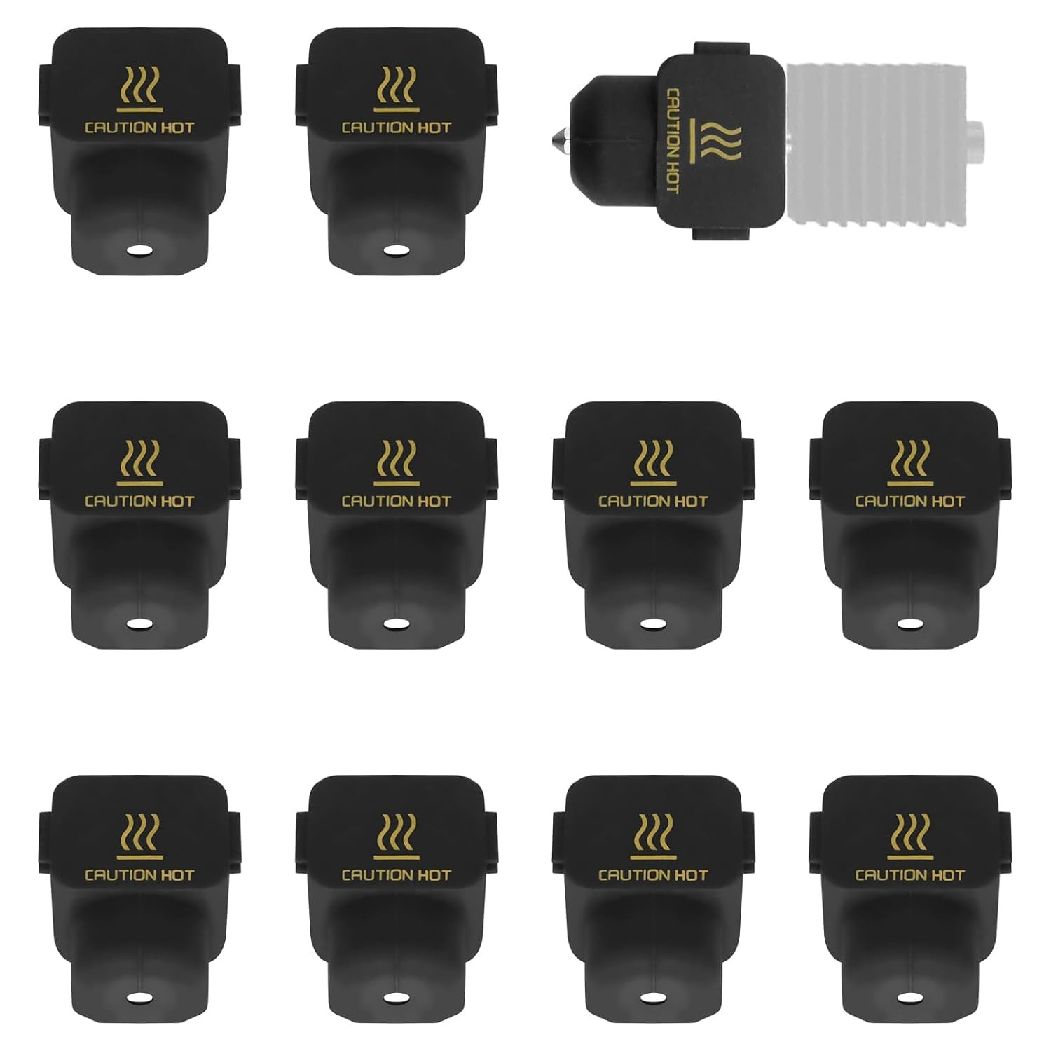 10Pcs Silicone Sock for Bambu Lab A1/A1 Mini, Hotend Heater Block Silicone