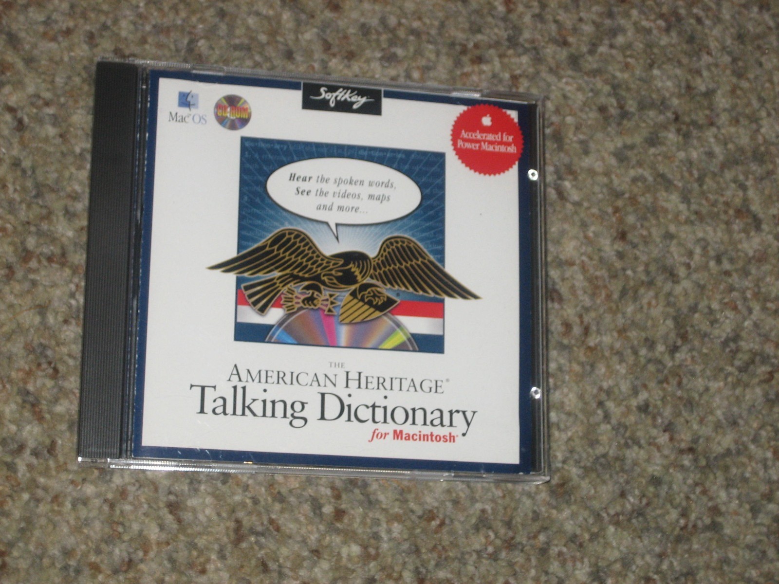 SOFTKEY-THE AMERICAN HERITAGE TALKING DICTIONARY FOR MACINTOSH VERSION 4