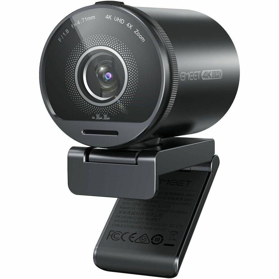 EMEET SmartCam S800 - 4K Webcam for Streaming, Sony 1/2'' Sensor, Supports HDR,