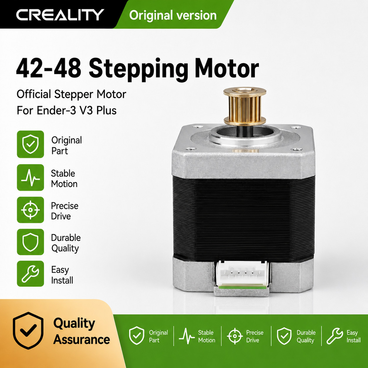 Creality Original 42-48 Stepping Motor_L14.5_D5_circular Shaft_Moon's_Y Axis