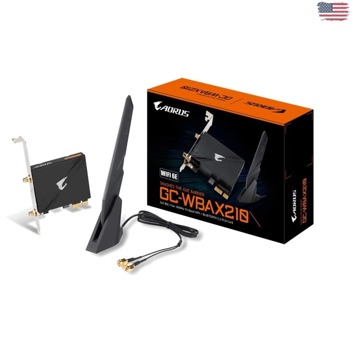 WiFi 6E Tri-Band PCIe Expansion Card with Bluetooth 5.2 – 2400Mbps Speed