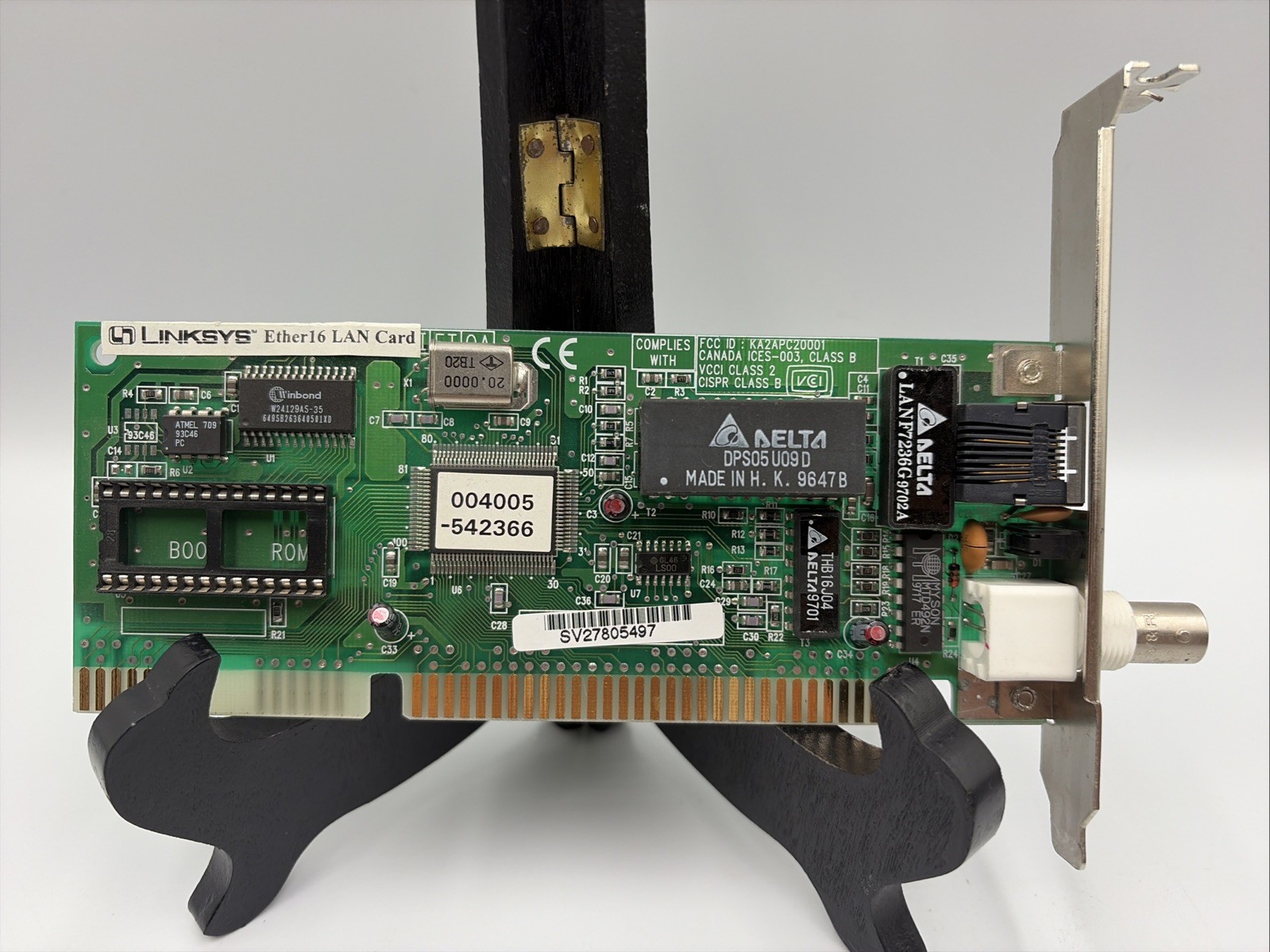 LINKSYS Ether16 LAN Card Plug-N-Play Card KA2APC20001 Used Works ISA