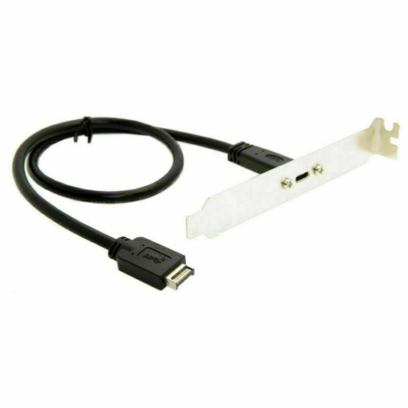 USB 3.1 Front Panel Header to USB-C Type-C Female Extension Cable 40cm Screw