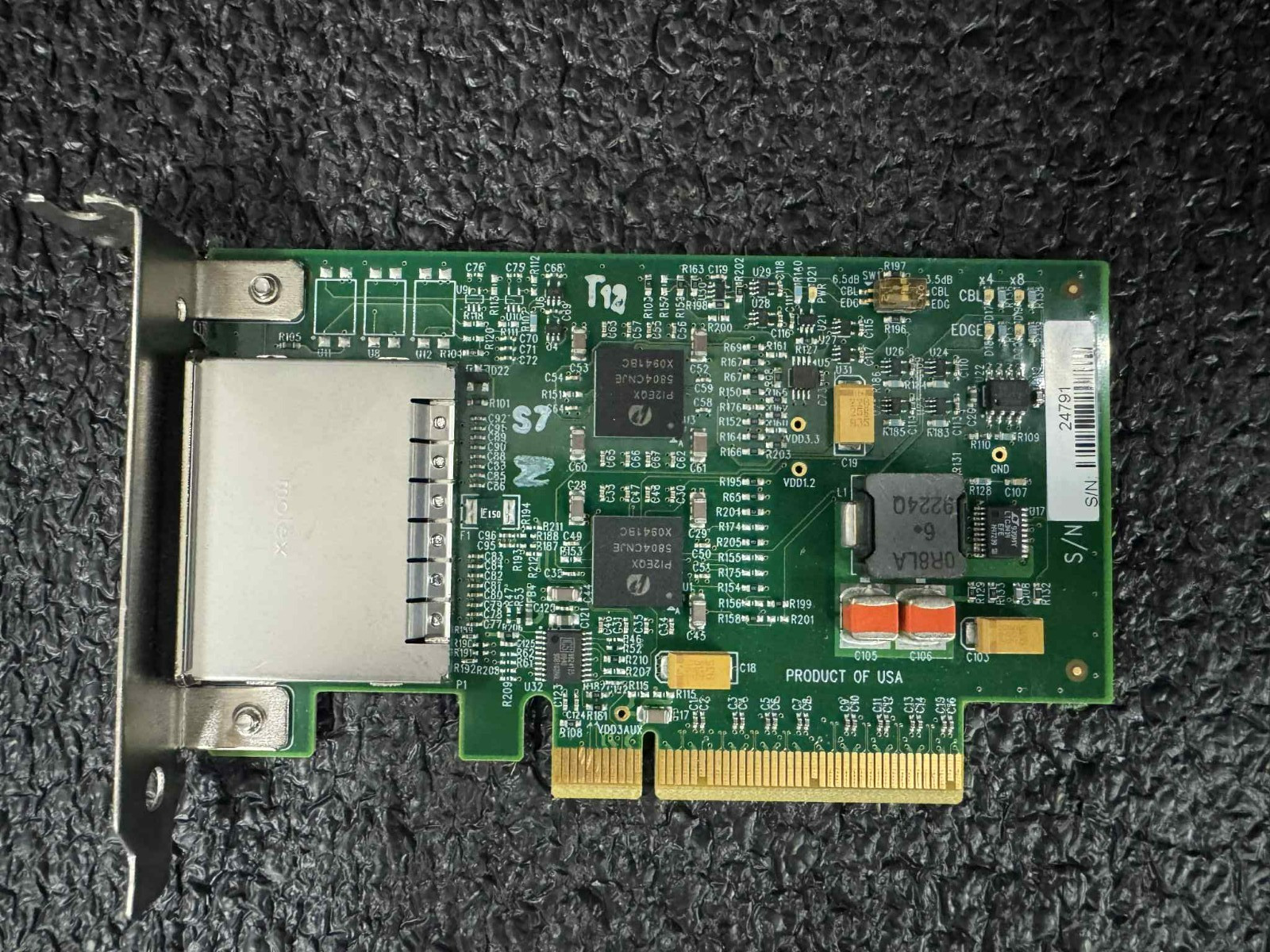 One Stop Systems PCIe x8 GEN 2 Host Cable Adapter OSS-PCIe-HIB25-x8 Low Profile