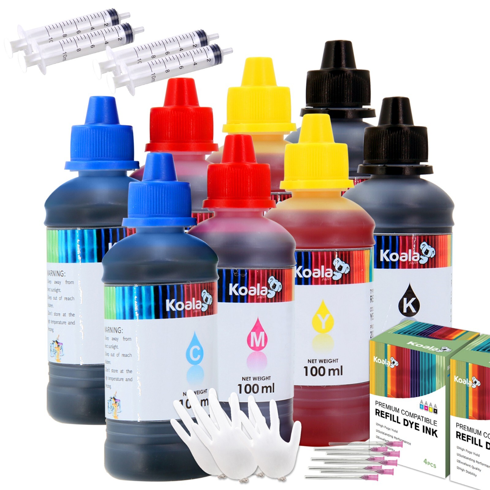 Bulk 800ML Koala Ink Refill Kits for All Inkjet Printers HP Canon Epson Brother