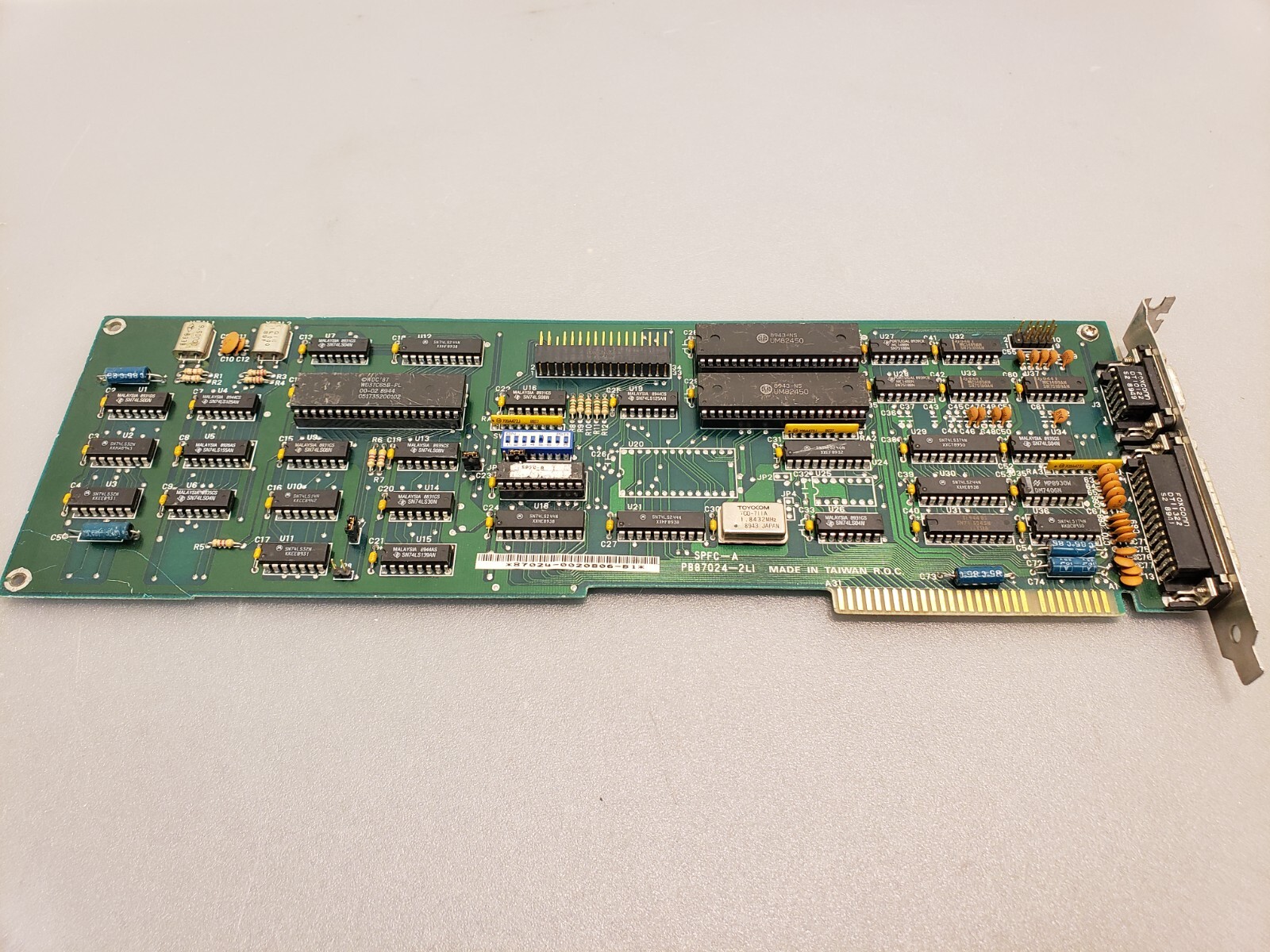 Vintage IBM XT PC ISA I/O card PB87024-2LI SPFC-A