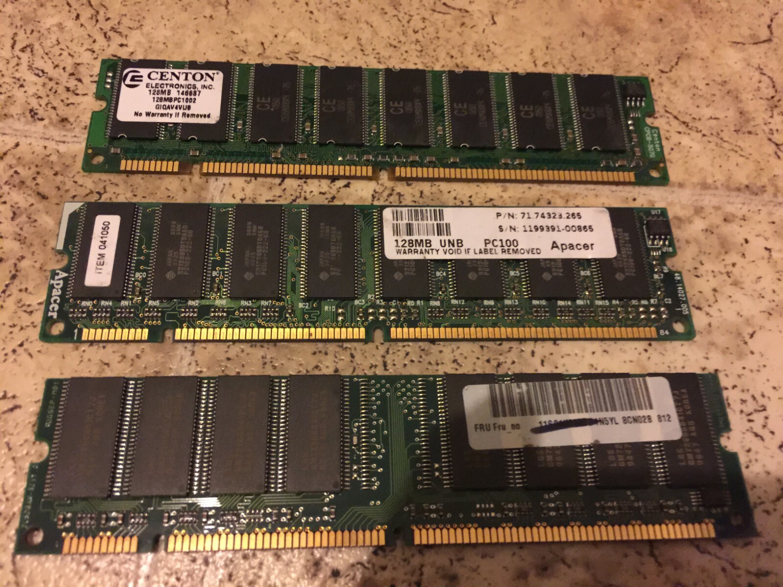 Centon 128MB PC100 SDRAM - DIMM 16x64-10ns - 128MBPC1002 BRAND