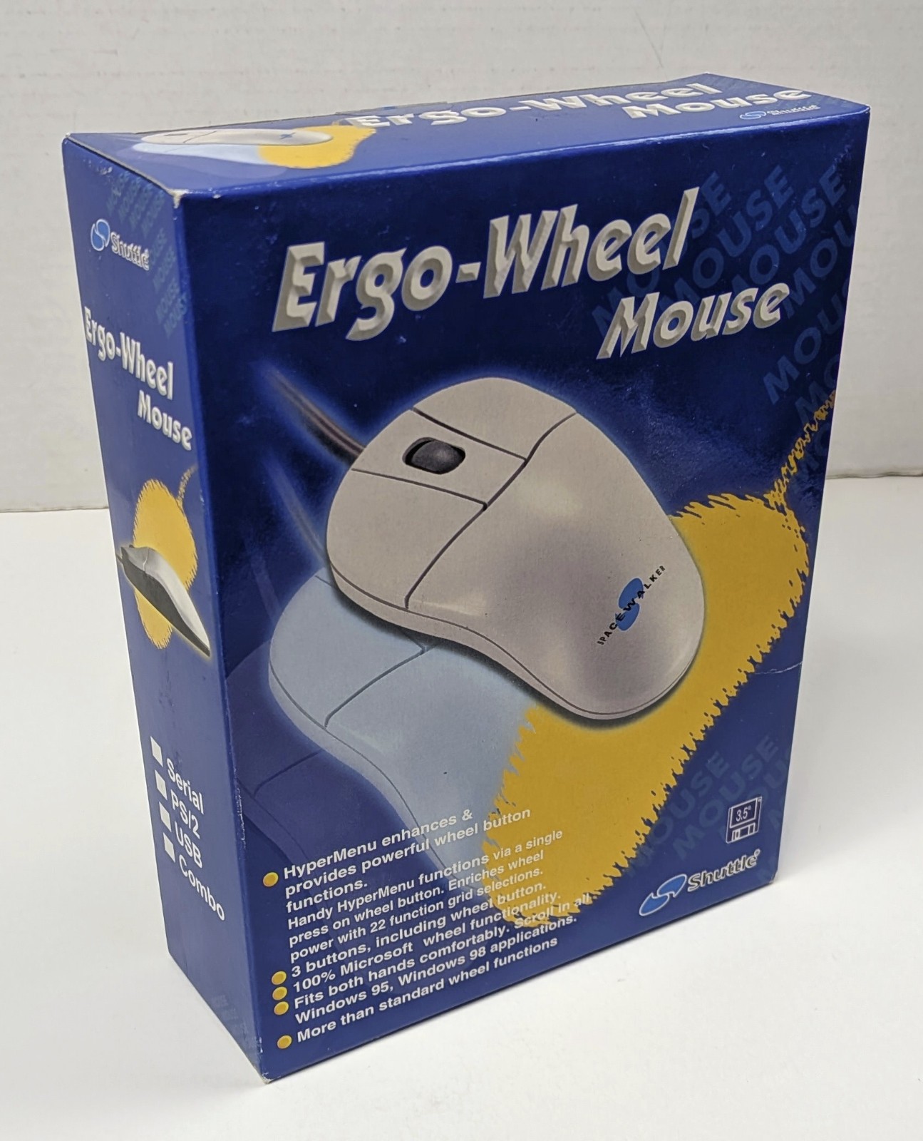 SEALED Vintage Shuttle Spacewalker Ergo Wheel Mouse
