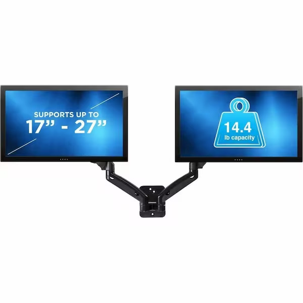 Mount-It MI-766 Dual Monitor Wall Mount Arms - Black