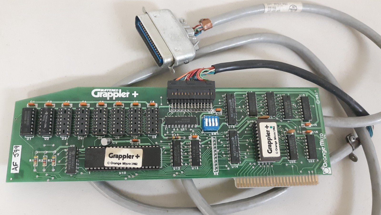 1982 Buffered Grappler+ Plus Printer Card by Orange Micro Apple II+, IIe, IIgs