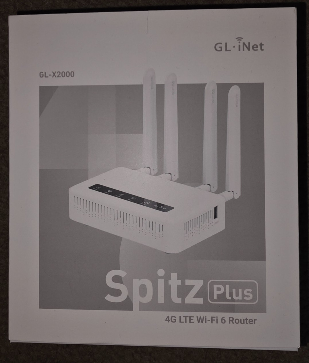 GL-X2000(Spitz Plus) Cellular Gateway 4G LTE Router for Home, RV, Road trips,...