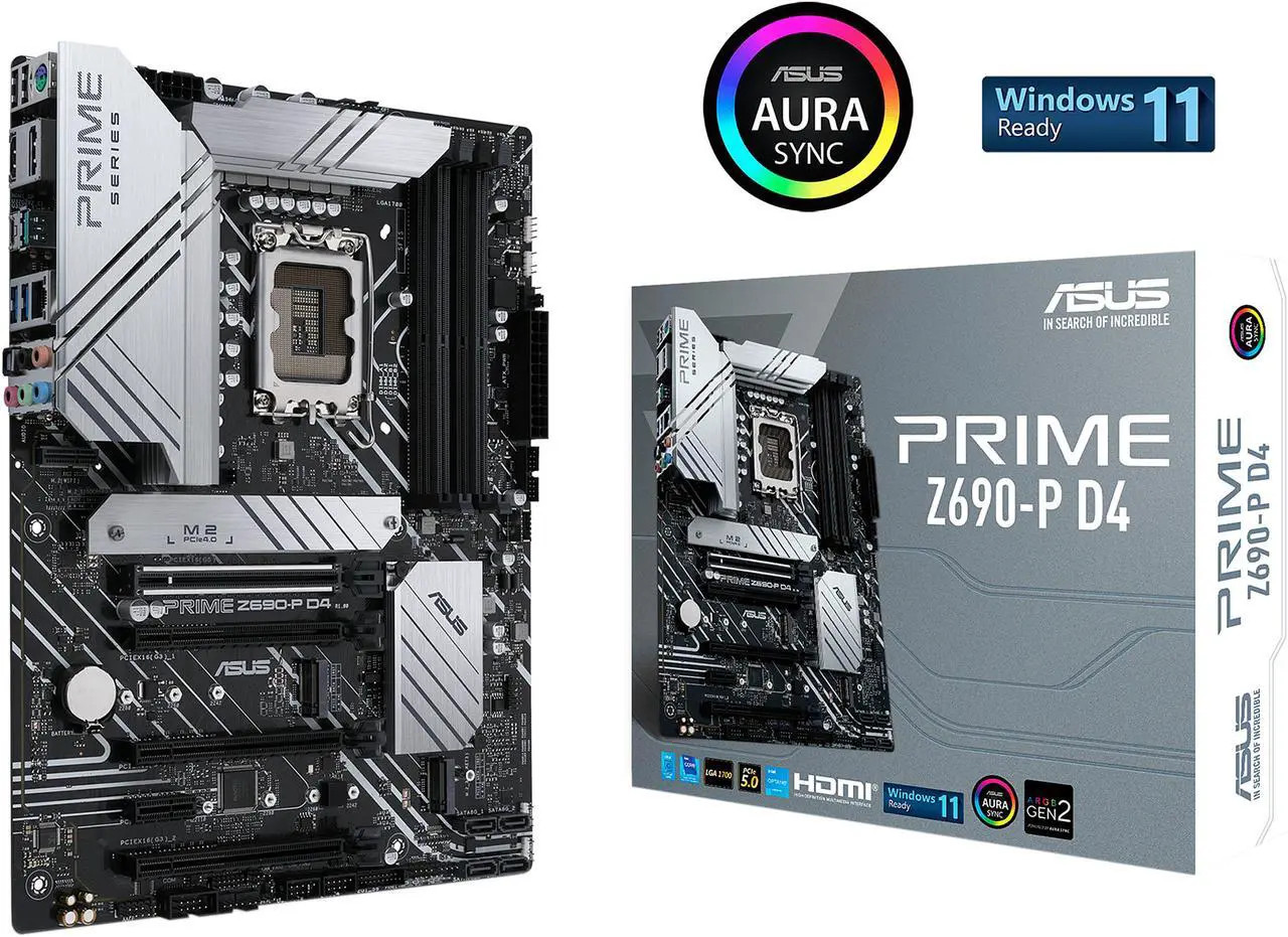 ASUS Prime Z690-P D4 LGA 1700 (Intel® 12th&13th Gen) ATX motherboard