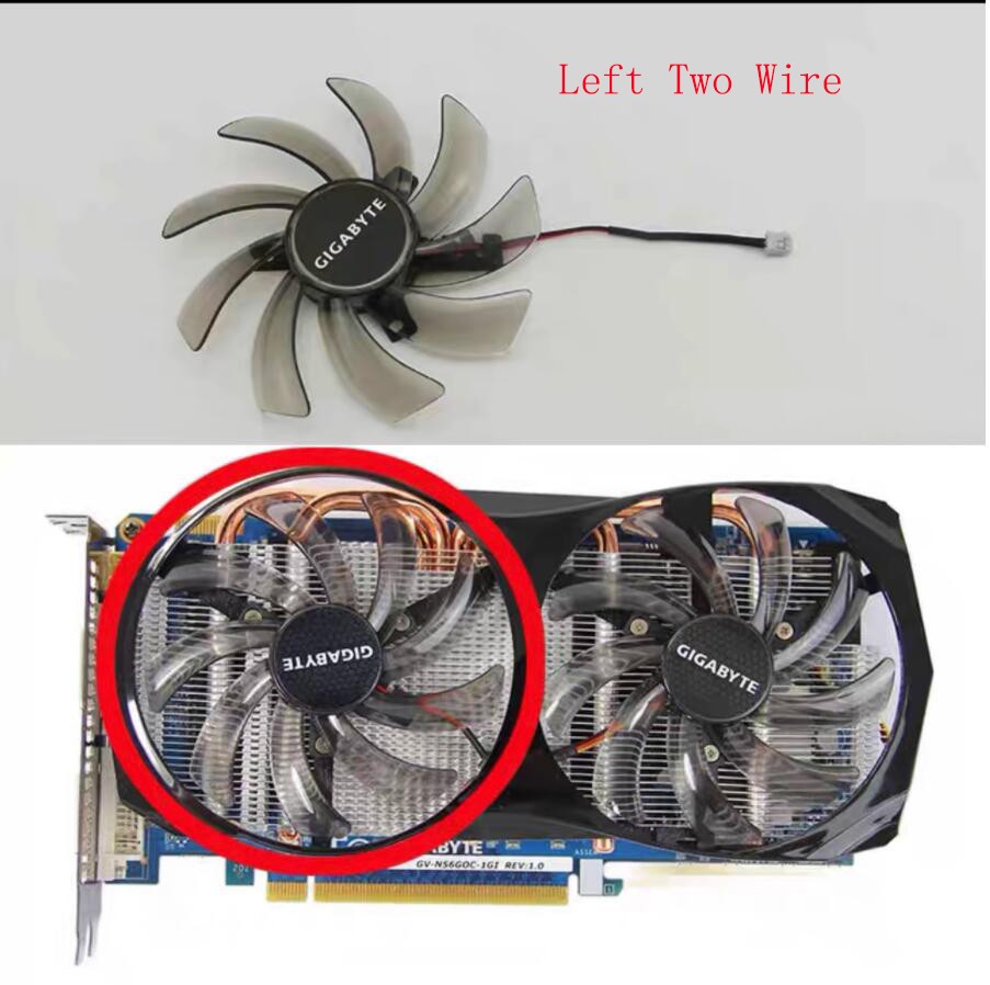 Graphics Card Fan For Gigabyte GV-N550 N560 N650 N660 N670 R785/GTX 660/650 ~~~