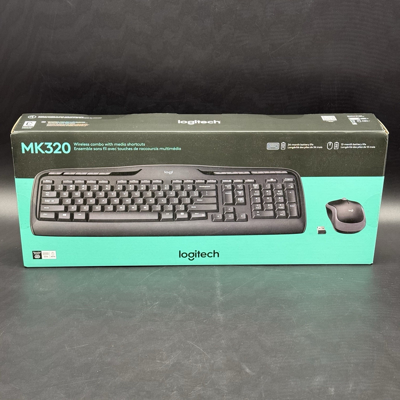 Logitech MK320 (920002836) Wireless Keyboard and Mouse Combo New