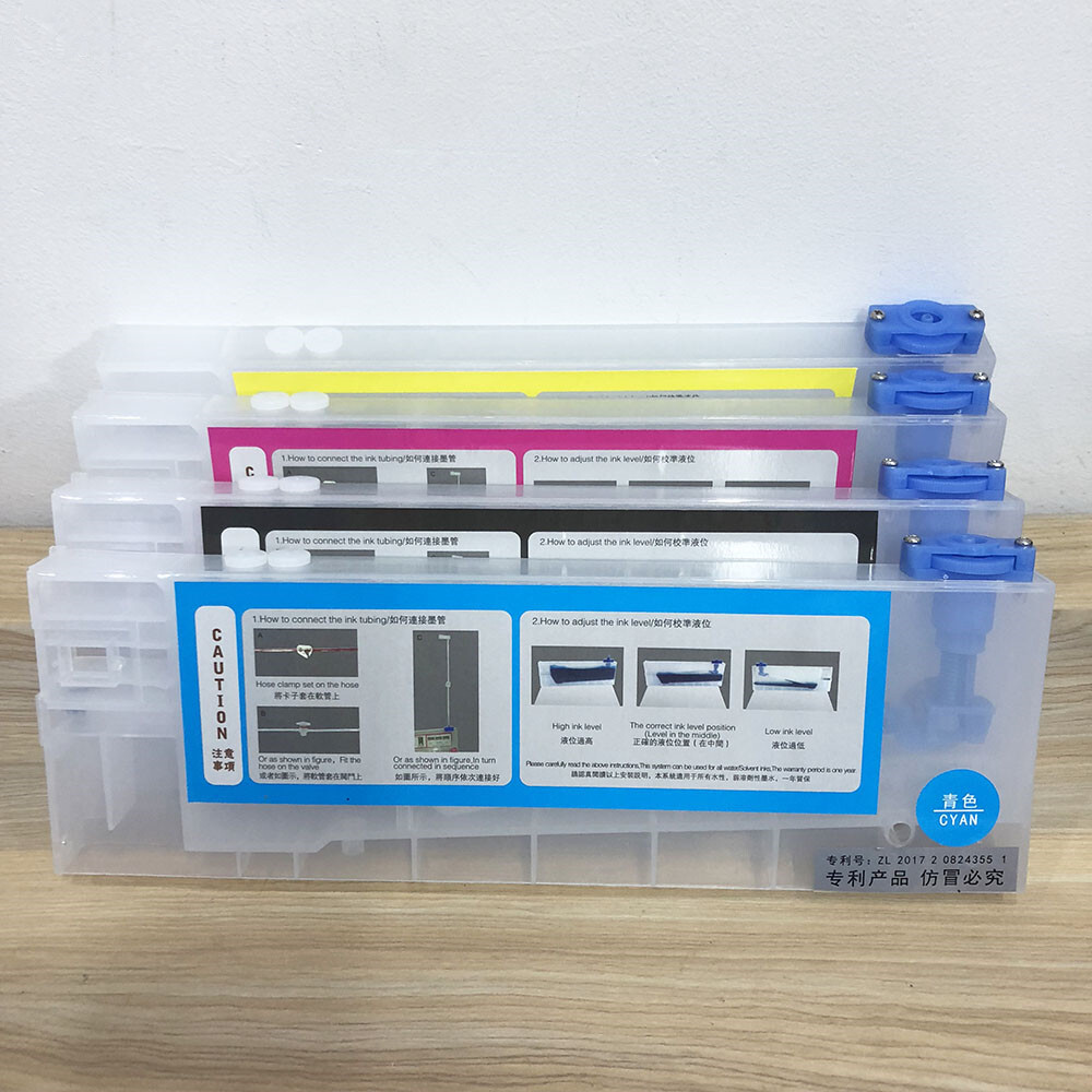 4pc 220ml Refillable Ink Cartridge for Roland Mimaki Mutoh printer