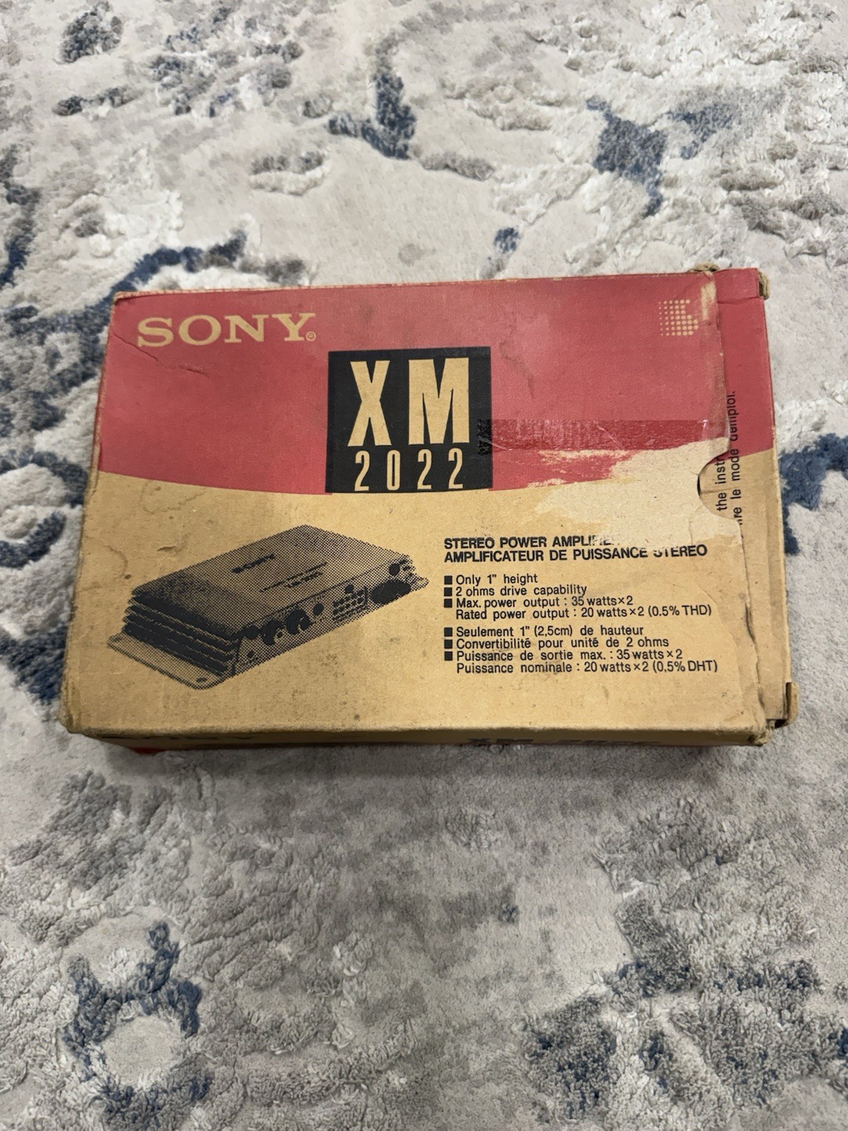 Sony Stereo Power Amplifier XM-2022 New In Box Open Box