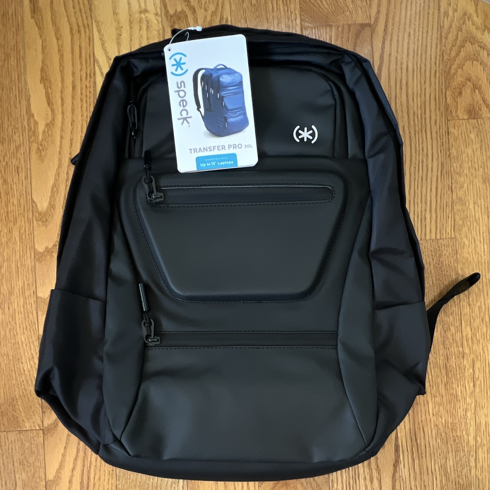 Speck Transfer Pro 30L Padded Water-Resistant Laptop Backpack, Black 15 in, NWT