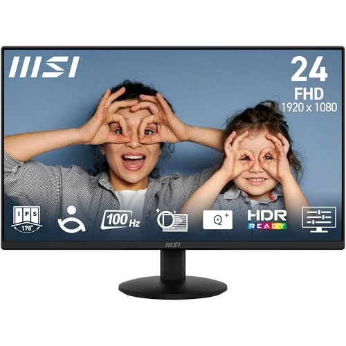 MSI PRO MP242L 3PD5 24" FHD Monitor 100Hz/1ms HDR MP242L-BLACK