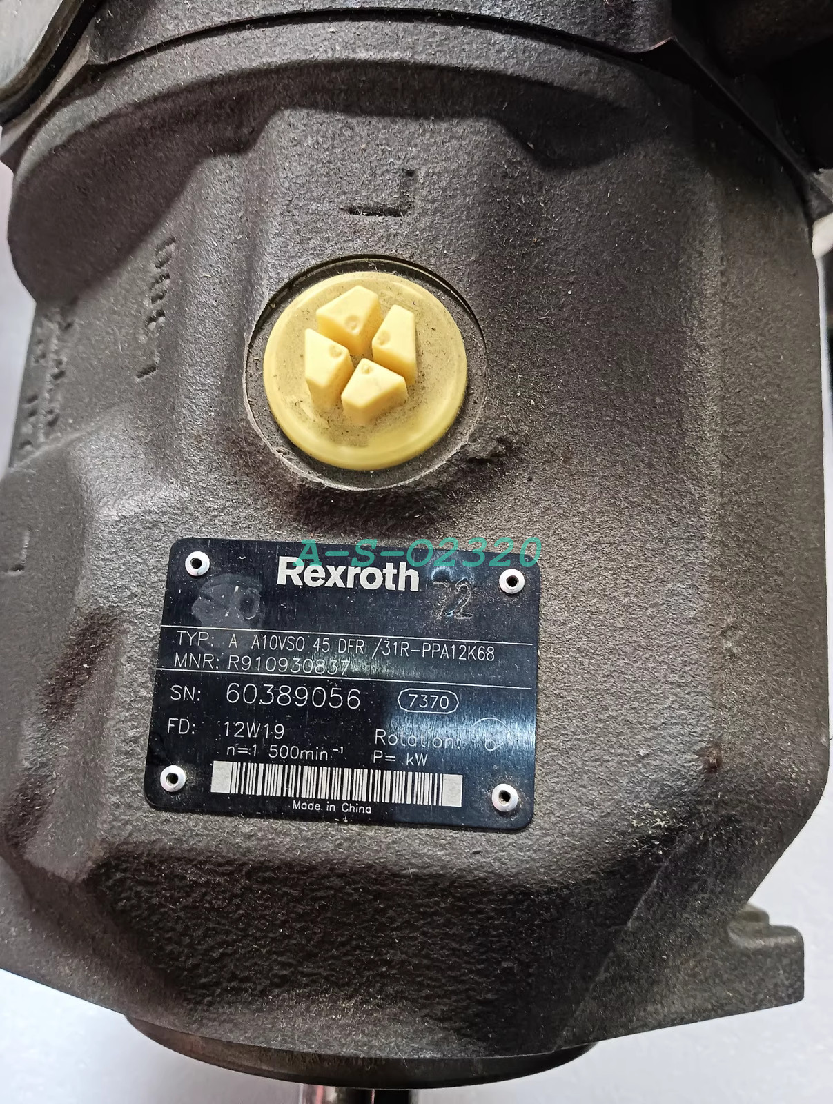 1PC USED Rexroth Rexroth plunger pump A A10VSO 45DFR/31R-PPA12K68 R910930837