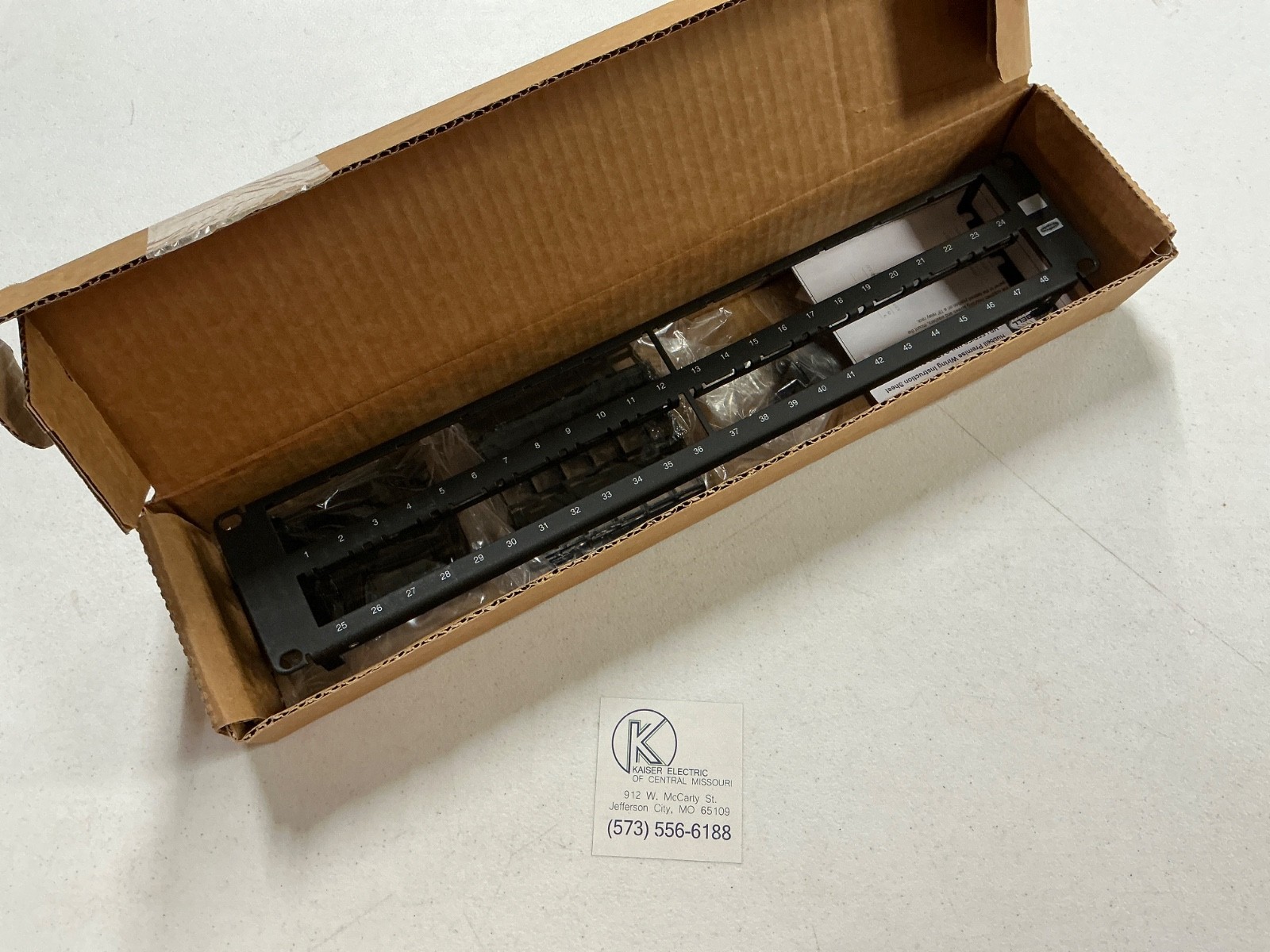 Hubbell HPJ48 Hubbell Patch Panel - 48 Port(s) - 2U High - Black