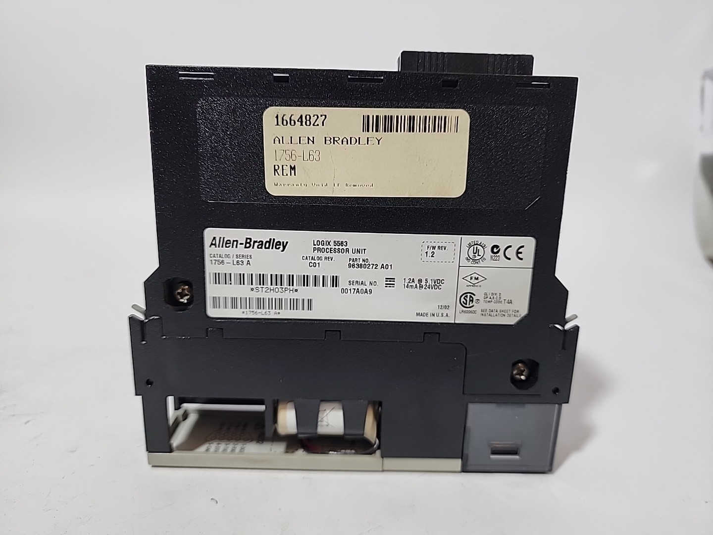 Allen Bradley 1756-L63/A Logix 5563 Processor Unit