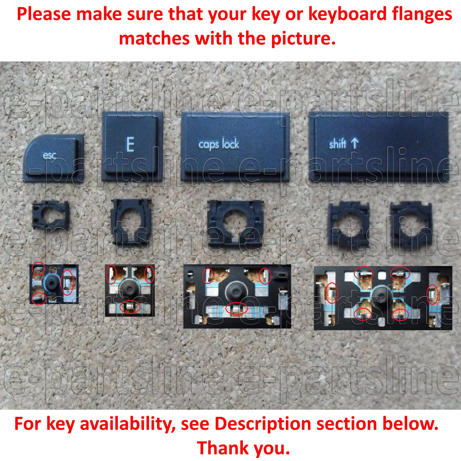 HP 630 Series Laptop Replacement Key