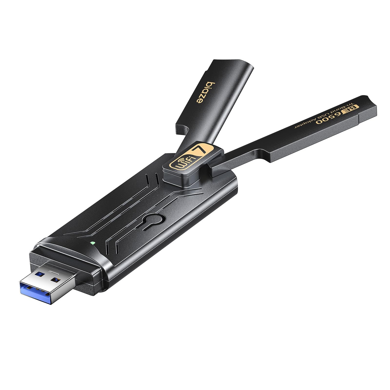 biaze USB Wireless WiFi 7 Adapter for Desktop PC Laptop, Plug and Play,...