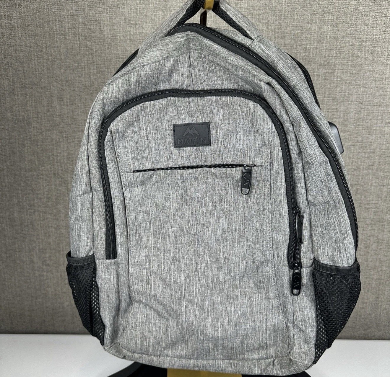 MATEIN Laptop Backpack Anti Theft Charger Bag Travel Charcoal Gray