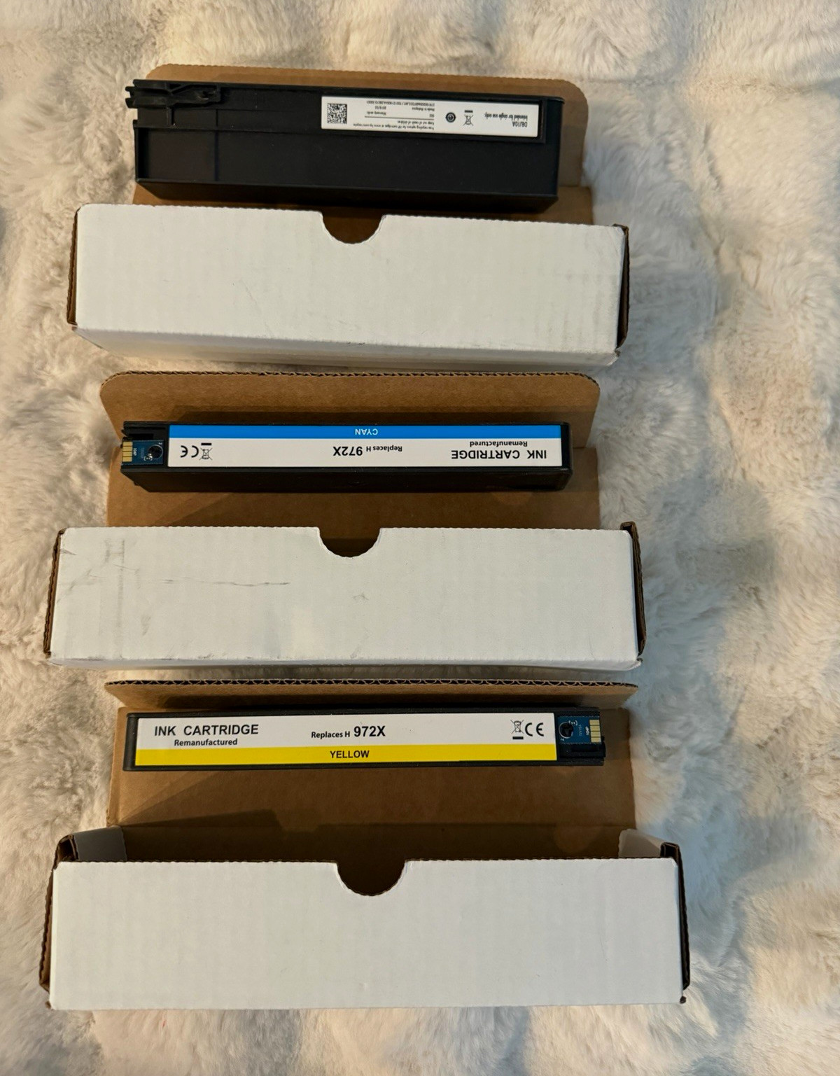 HP 972XL Ink Cartridge Set Black Cyan Yellow Inkjet