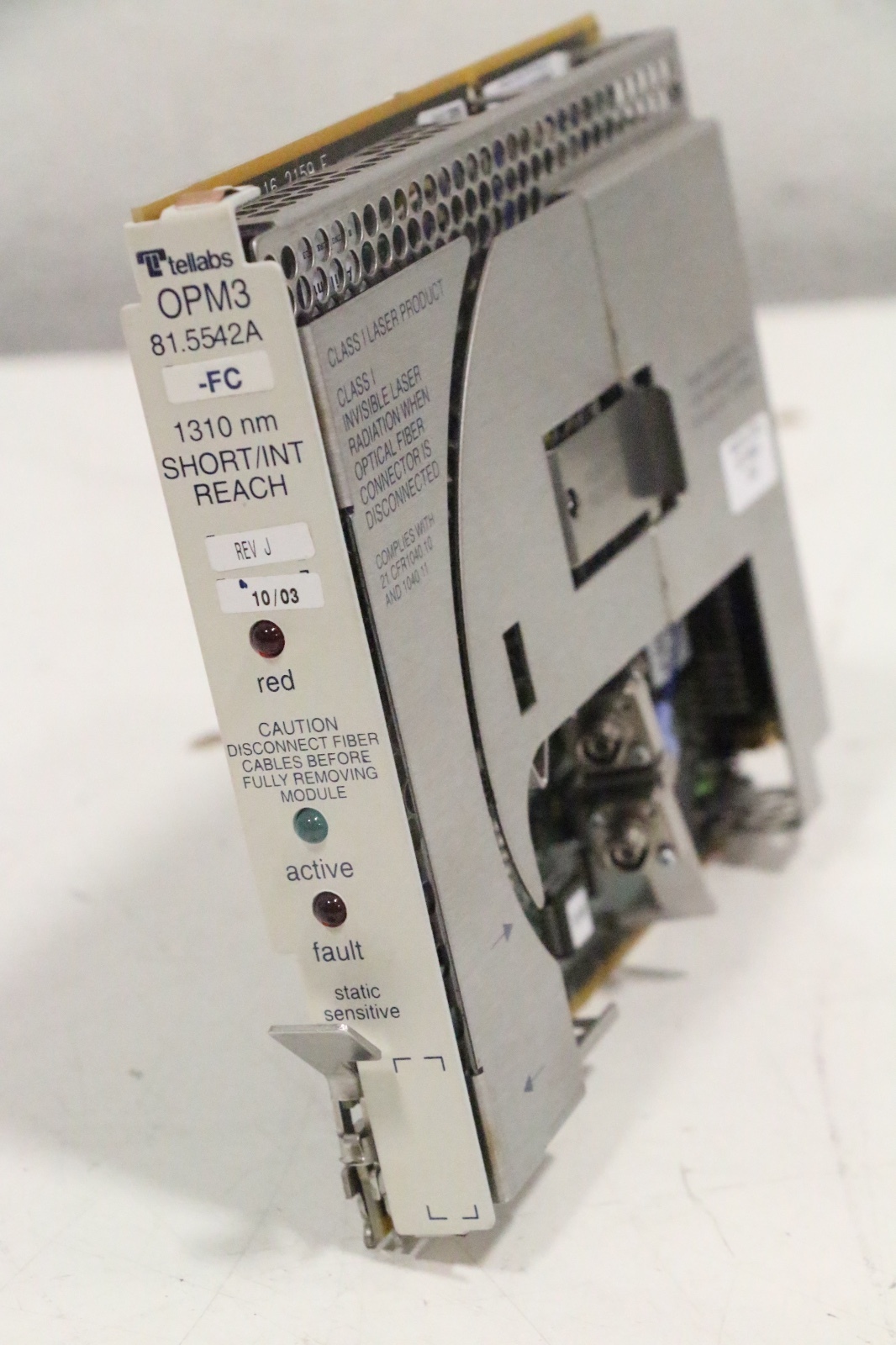Tellabs OPM3 81.5542A -FC REV J 1310 nm Short/INT Reach